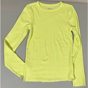 Wild Fable Lime Green Long Sleeve Crewneck T-Shirt Top Blouse Tee Size S 💚 #top